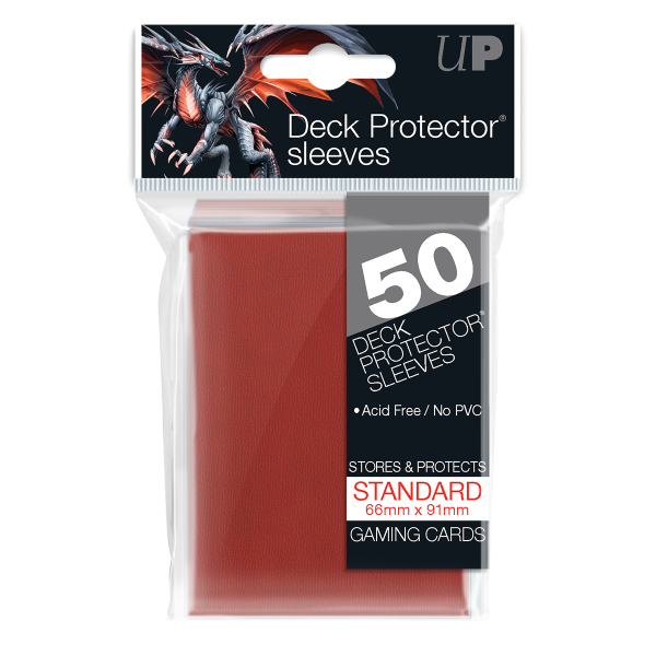 Ultra Pro 50 Sleeves - Standard Rouge