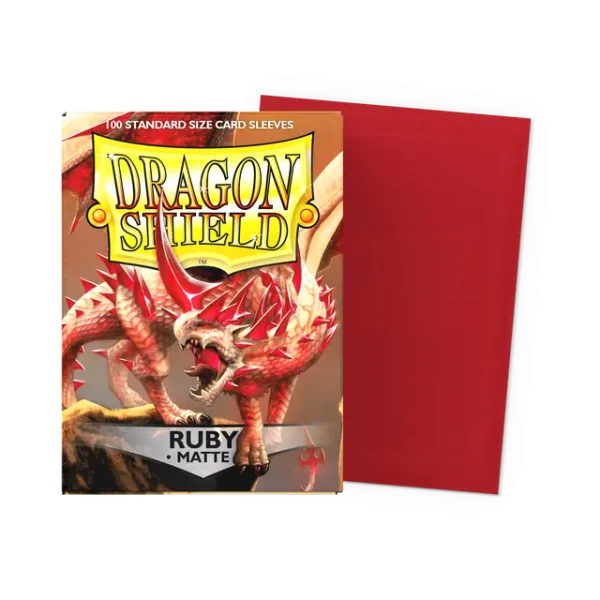 Dragon Shield 100 Sleeves - Ruby Matte