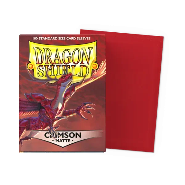 Dragon Shield 100 Sleeves - Crimson Matte